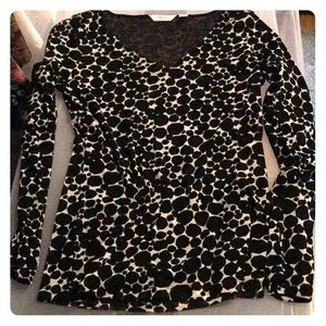 Liz Claiborne Polk a dot shirt. Stretchy. So sassy